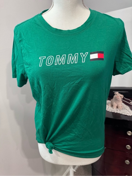 Tommy Hilfiger Tops - Tommy Hilfiger Green Logo Tee